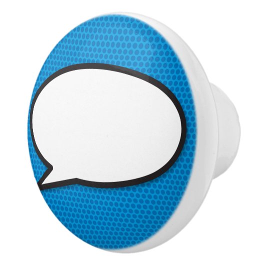 Je spraakballon leuk retro stripboek keramische knop (Rechts)