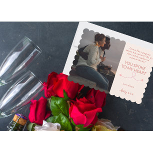 Je sprak met mijn hart Valentijnsdag Feestdagenkaart