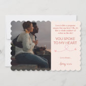 Je sprak tot mijn hart Valentijnsdag Feestdagenkaart (Voorkant)