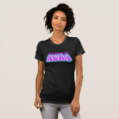 Je staat in mijn aura grappige sarcastische yoga t-shirt (Voorkant volledig)
