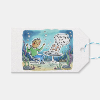 Je staat op dempen cadeaulabel