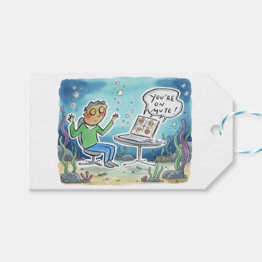 Je staat op dempen cadeaulabel (Voorkant (Horizontaal))