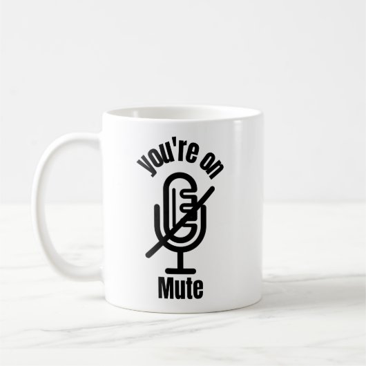 Je staat op dempen Grappige mok cadeau, (Links)