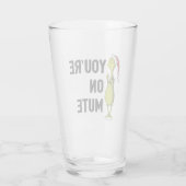 Je staat op dempen | Grinch Grappig Glas (Achterkant)
