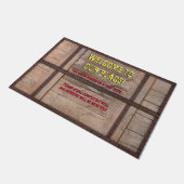 Je staat op een klep deur. Doormat Deurmat (Schuin)