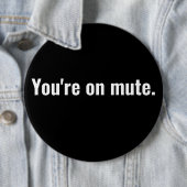 Je staat stil. Grappige gezegden Witte typografie. Ronde Button 6,0 Cm (In situ)