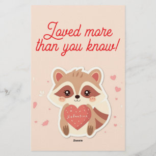 Je Stak Mijn Hart Wasbeer Valentijnkaart Briefpapier