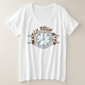 Je stap volgen grote maat t-shirt (Design voorkant)