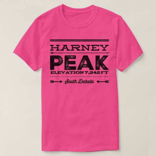 Je State High Point Harney Peak South Dakota T-shirt (Design voorkant)