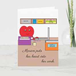 Je steekt je hart in je werk: leeg kaart