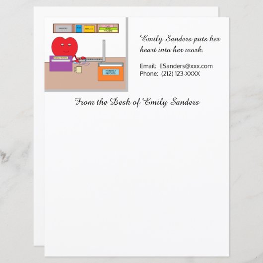 Je steekt je hart in je werk: papier (Voorkant / Achterkant)