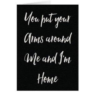 **JE STELT JE WAPENS ROND ME EN IK BEN THUIS** HOU