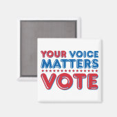 Je stem is belangrijk magneet (Voorkant / Achterkant)