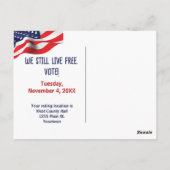 Je stem is belangrijk Verkiezingsprobleem Briefkaart (Achterkant)