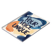 Je stem is een unieke optie 2 notitieboek (Linkerzijde)