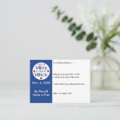 Je stem is je stem in persoonlijke stemherinnering visitekaartje (Staand voorkant)