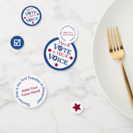 Je stem is jouw stem confetti