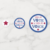 Je stem is jouw stem confetti (Voorkanten)