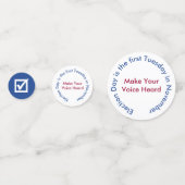 Je stem is jouw stem confetti (Achterkanten)