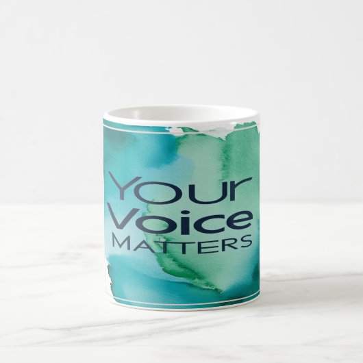 Je stem komt overeen koffiemok (Center)