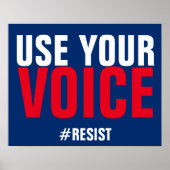 Je stem spreken tegen protestactie poster (Voorkant)
