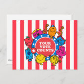 Je stem telt! briefkaart (Voorkant / Achterkant)
