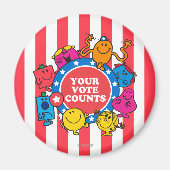 Je stem telt! magneet (Voorkant)