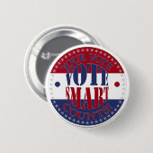 Je stem telt stem slim ronde button 5,7 cm (Voorkant /achterkant)
