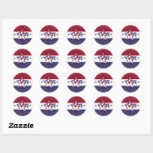 Je stem telt stem Star Ronde Sticker (Vel)