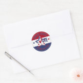 Je stem telt stem Star Ronde Sticker (Envelop)