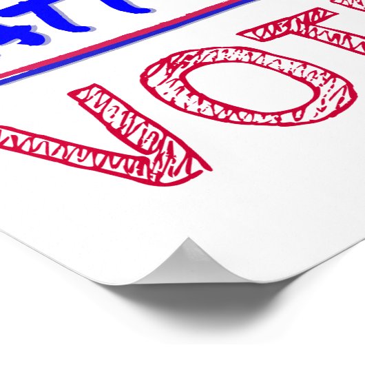 Je stem telt - STEMMEN Poster (Hoek)