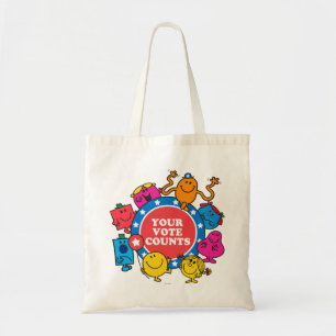 Je stem telt! tote bag