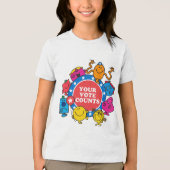 Je stem telt! Tri-Blend shirt (Voorkant)