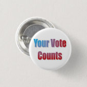 Je stembiljetten ronde button 3,2 cm (Voorkant /achterkant)