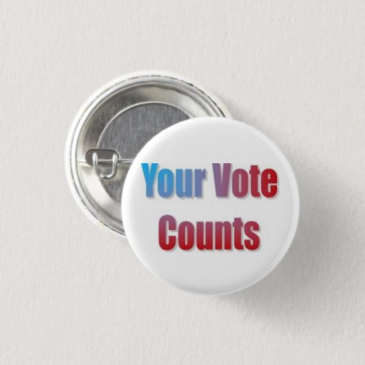 Je stembiljetten ronde button 3,2 cm (Voorkant /achterkant)