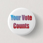 Je stembiljetten ronde button 3,2 cm (Voorkant)