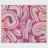 Je stempel roze drukken cadeaupapier (Vlak)
