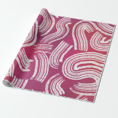 Je stempel roze drukken cadeaupapier (Uitgerold)