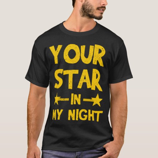 Je ster in mijn nacht t-shirt (Voorkant)