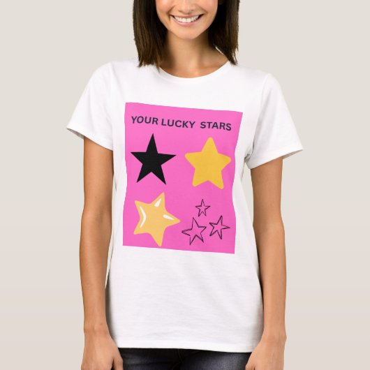 JE STERREN GELUK T-SHIRT (Voorkant)