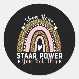 Je sterrenkracht Je hebt deze testdag thee Ronde Sticker