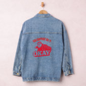 Je steunt ICE?! Oké – Vintage protestmeme Denim Jacket (Hangar)