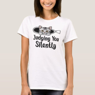 Je Stil Oordelende Kat T-shirt
