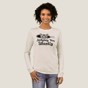 Je Stilzwijgend Oordelende Kat Tri-Blend Shirt