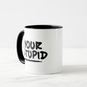 Je stommelinge mok (Voorkant links)