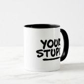 Je stommelinge mok (Voorkant rechts)