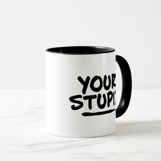 Je stommelinge mok (Voorkant rechts)