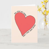 Je stopt mijn hart nu ik stuur je Hoesjes. Kaart (Gele Bloem)