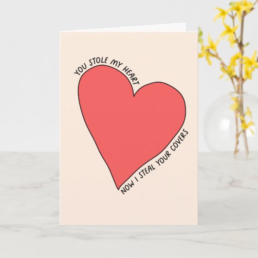 Je stopt mijn hart nu ik stuur je Hoesjes. Kaart (Gele Bloem)