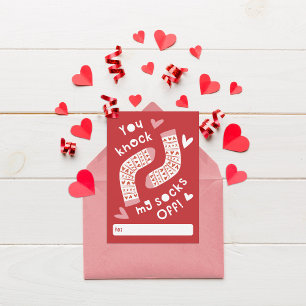 Je Stopt Mijn Sokken Valentijnskaart Klaslokaal Kaart